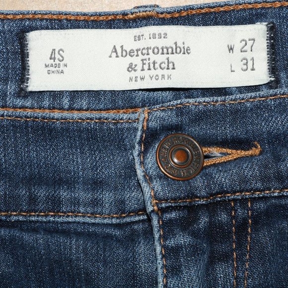 A&F Abercrombie and Fitch Perfect Stretch Jeans w30x28.5 - Length 35.5 - Rise 8 - Picture 4 of 8